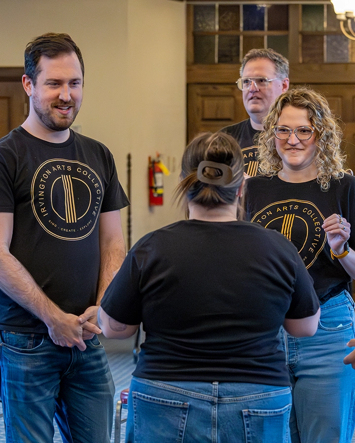 Two Open Circle Arts community members